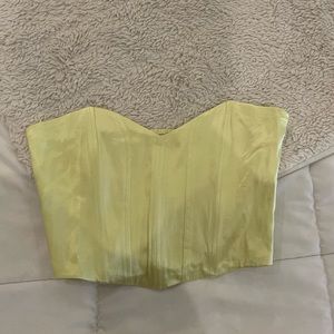 Yellow Zara corset